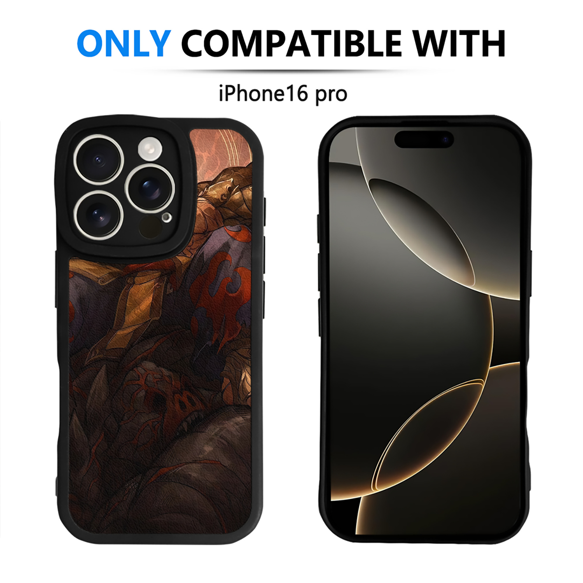 （画像用） 北斗の拳 Fist of the North Star 【iPhone 16シリーズ対応】シリコンスマホケース（レザー調） 材質：シリコン